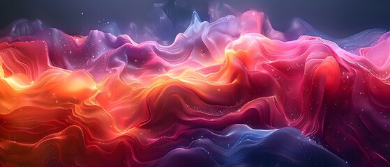 Wall Mural - Abstract fluid neon color 3d effect business background banner design multipurpose