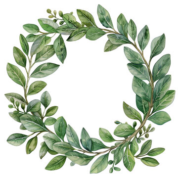 laurel wreath is made of branches and leaves of the laurel, a type of evergreen shrub or small tree
