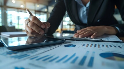 Poster - Finance professionals utilize a variety of tools and techniques, including financial analysis, forecasting, and budgeting, to drive organizational success