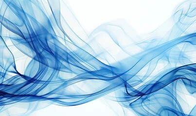 Wall Mural - abstract blue wallpaper with artistic and fuzzy lines on a white background 