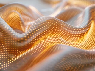 Wall Mural - Fibre sensors woven into a fabric