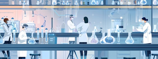 Poster - Cell Culture Process in Modern Scientific Laboratory