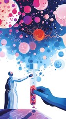 Aufkleber - stem cell therapy administering innovative medical treatment for chronic diseases