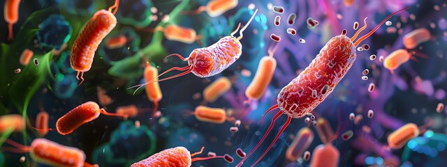 Aufkleber - combating antimicrobial resistance researchers studying microscopic bacterial threats with advanced