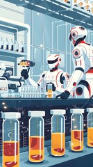 Poster - Automated Laboratory Workflow with Robotic Instruments and Driven Experiments