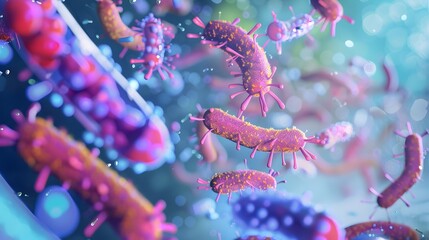 Poster - Exploring the Intricate World of the Human Microbiome through Scientific Visualization and Research