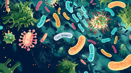 Poster - Exploring the Microscopic World of the Human Microbiome Unlocking Insights into Health and Disease