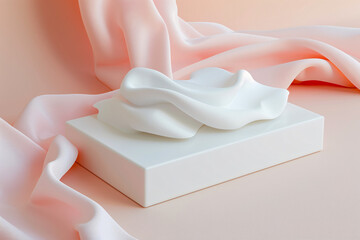 Poster - Clean 3D isometric product mockup with a dedicated text space on a gradient background