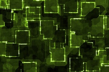 Poster - beautiful creative lime technology optic wire glowing digital graphic background texture illustration