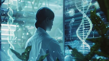 Wall Mural - Personalized medicine and gene editing technologies will revolutionize healthcare, enabling tailored treatments