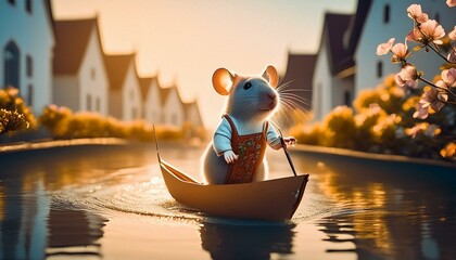 Poster - A little mouse on a sub