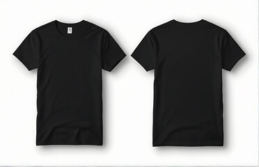 Wall Mural - black t shirt isolated