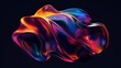 © Pure Imagination - Flowing abstract sculpture emanates neon radiance