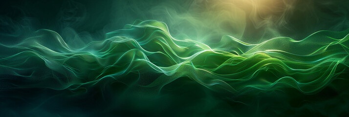 Wall Mural - Gradient abstract made with green and black. Abstract background or wallpaper