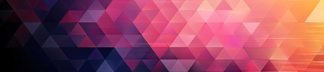 Poster - Abstract geometric background with red and blue gradients.