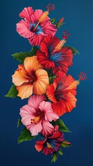 Wall Mural - red and yellow flowers