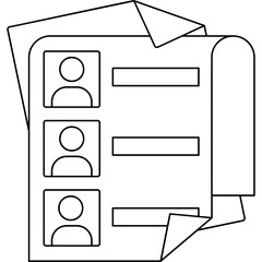 Sticker - Ballot Paper Icon