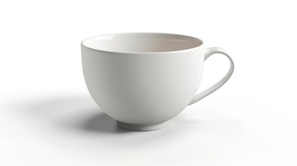 Wall Mural - An isolated coffee cup on a white background