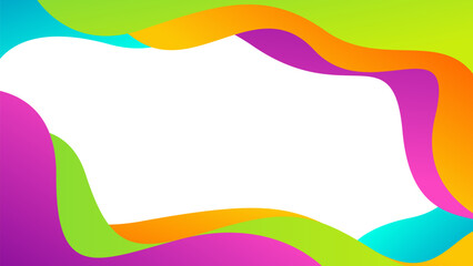 Wall Mural - Simple gradient abstract dynamic background. Modern backdrop with colorful waving shapes. Suitable for Wallpapers, templates, banners, covers, web, pages, and others