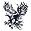 © Foxstd - Eagle tattoo design with black outline