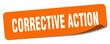 © B-design - corrective action sticker. corrective action label