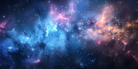 Wall Mural - vibrant space-themed background with high-quality elements. concept space themed, vibrant background