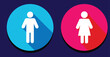 © JunnU studio - Female and male gender icon vector set. unisex illustration sign.eps10