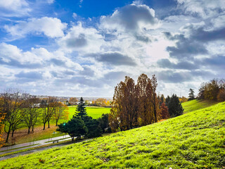 Wall Mural - Lake Creteil is an artificial lake of about 40 hectares located in Creteil (Val-de-Marne), Paris, France