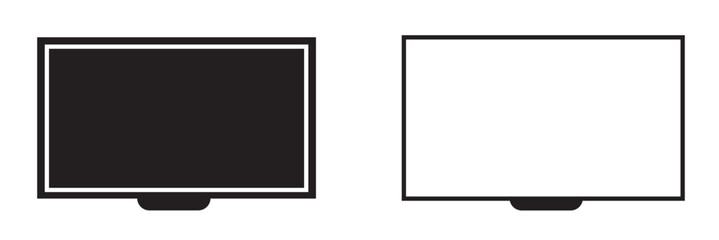Tv vector design.  flat tv icon. Home technology icon.