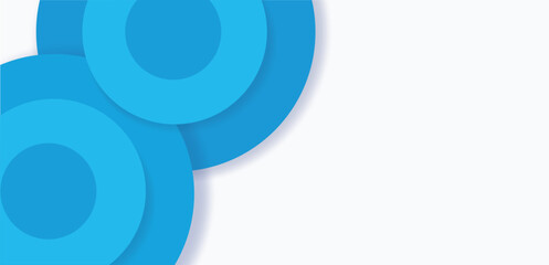 Poster - Blue Circle Geometric background vector illustration	