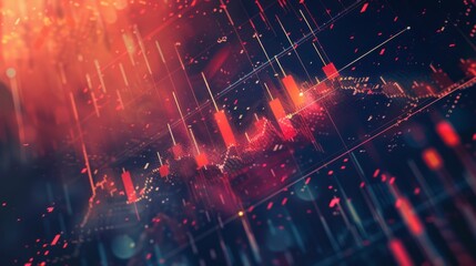 Aufkleber - Economy trends background for business idea