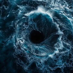 Poster - Swirling ocean waves and vortex