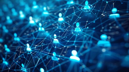Aufkleber - People network, human resources and customer relationship management