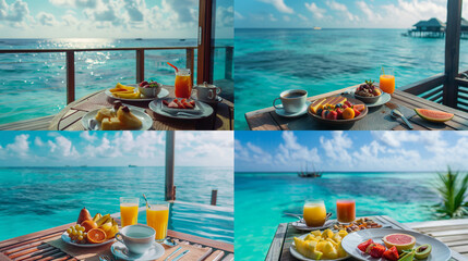 Poster - pool in the maldives