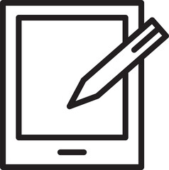 Poster - Tablet and Pen Icon
