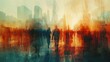 © Dee - A blurred image of historical figures mingling with modern cityscapes, suggesting the blending of past and present caused by time travel disruptions.