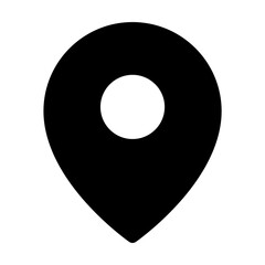 Sticker - Map pin png filled icon, for social media app