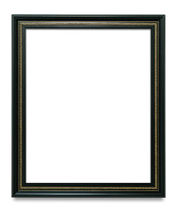 Wall Mural - Black picture frame transparent png
