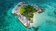 © robertharding - Aerial of a little islet off the coast of Belitung island off the coast of Sumatra, Indonesia