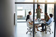 © peopleimages.com - Business people, strategy meeting and presentation in boardroom for budget and financial logistics. Corporate group, teamwork and company review with speaker for discussion about audit and spending