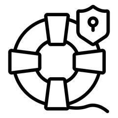 Poster - Creative design icon of security target

