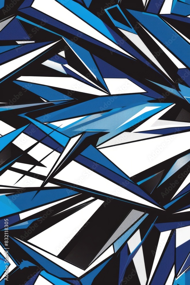 Abstract Geometric Soccer Jersey Design Pattern for Sublimation with ...