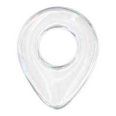 Poster - Location pin png icon sticker, 3D rendering, transparent background