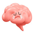 © Rawpixel.com - Crying brain png sticker, 3D emoticon illustration, transparent background