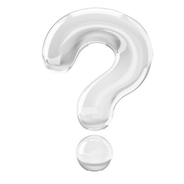 Question mark PNG sign in 3D bubble, transparent background