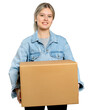 © Rawpixel.com - Woman png mockup carrying a moving box