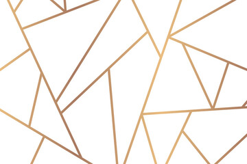 Wall Mural - Gold triangle patterned background png