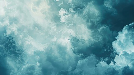 Wall Mural - Background of a sky that is blue and overcast