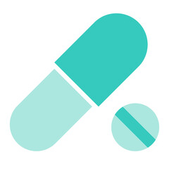 Poster - Green pills element transparent png