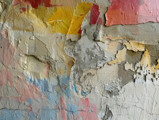 Wall Mural - Rough stucco surfaces in artistic abstraction